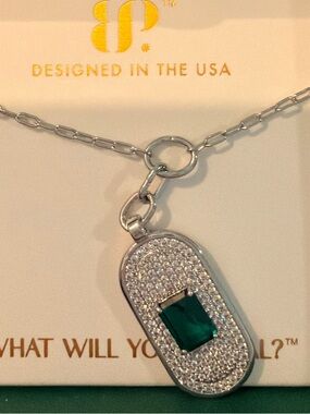 Bomb Party May 2026 Birthday Necklace in Rhodium